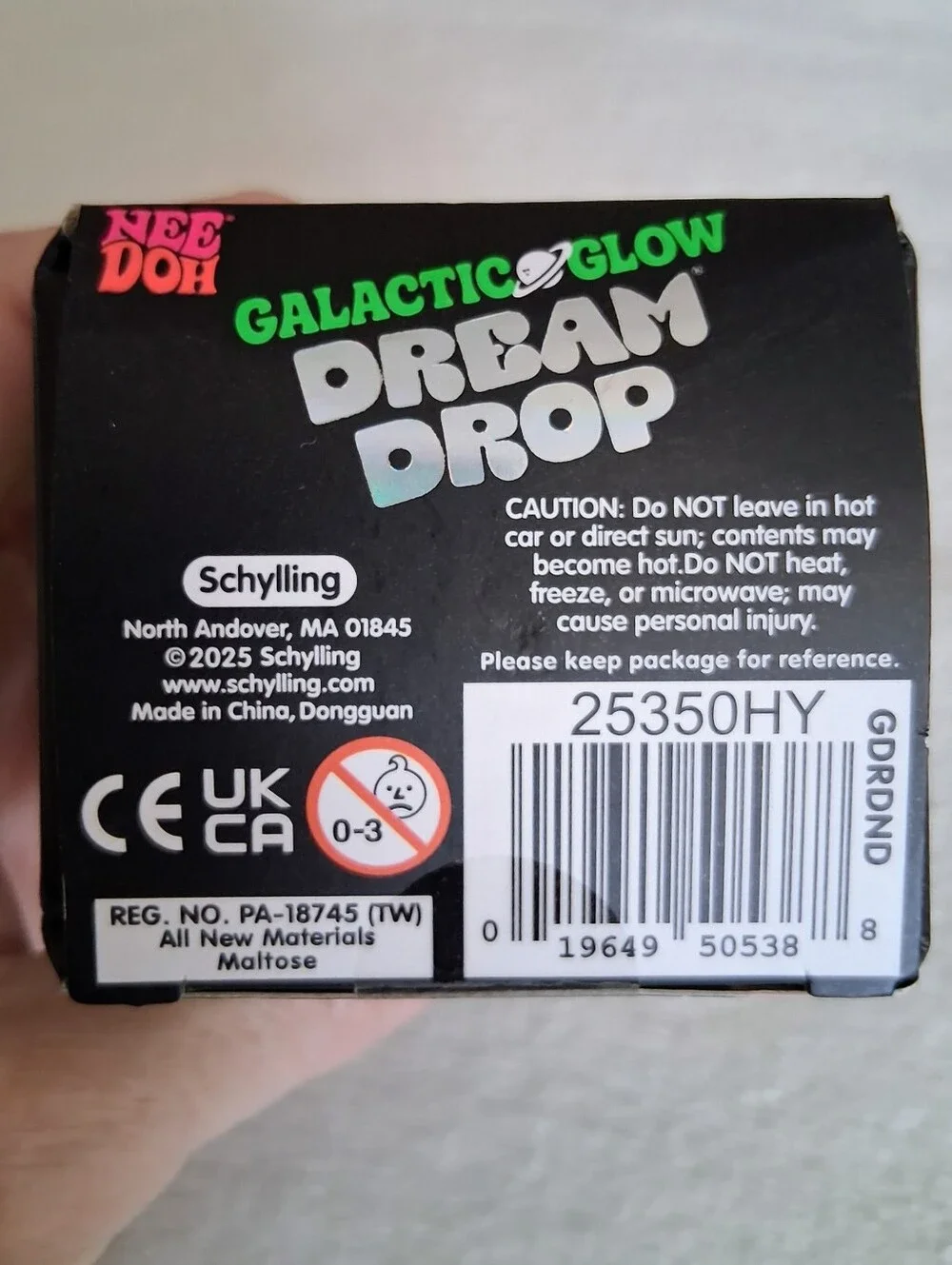 NEE DOH Galactic Glow Dream Drop W Stand. In Rare/sought After Color GREEN